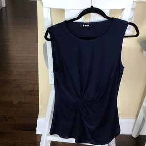 Ladies top in navy blue